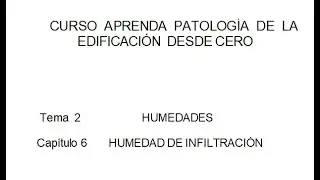HUMEDAD DE INFILTRACIÓN