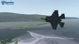 F35 Mach Loop in Snowdonia in Vulkan Beta X-Plane 11.50