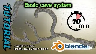 Few minutes Blender - Cave system for Unity (10 min)