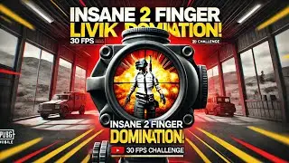 INSANE 2 Finger Livik Domination! (30 FPS Challenge) | Day 1 #pubgmobile #bgmi #day1 #2025