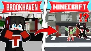 I Recreated Brookhaven School in Minecraft! ( Tagalog )