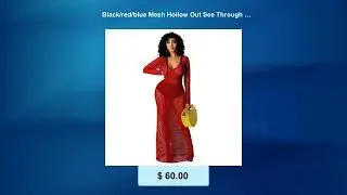 Black/red/blue Mesh Hollow Out See Through Dress RLW3203