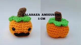 LLAVERO DE CALABAZA AMIGURUMI UN TOQUE OTOÑAL PARA TUS LLAVES