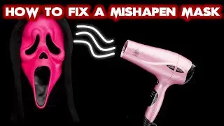 Ghostface Mask Mods Part 2: How to Reshape a Dented Mask