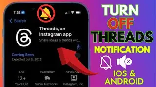 How To Turn Off Threads Notifications  || Threads Notifications  || Mute 🔕 Notifications  [2023]