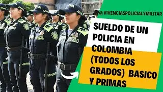 SUELDO DE UN POLICIA EN COLOMBIA -Todos los grados