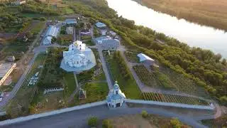 Усть Медведицкий Спасо Преображенский монастырь с высоты птичьего полёта.