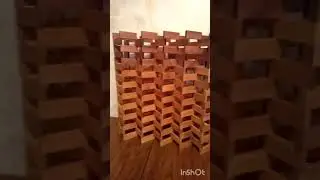 Огромная 2д пирамида из домино