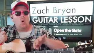 How To Play Open The Gate - Zach Bryan Guitar Tutorial (Beginner Lesson!)