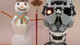Happy Holidays! - Ice Cream Snowman and talking LEGO Terminator