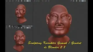 Sculpting Karakter Gemuk / Gendut di Blender 2.8