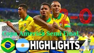 Brazil Vs Argentina(2-0) Highlights || Copa America Semi Final 2019 || Football Fancies