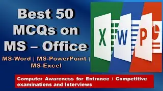 MCQs on MS-Office | Computer Awareness| (50 Questions)