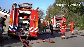 Zolder woning uitgebrand in Haren