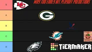 Way Too Early NFL Playoff Team Tier List 2024-2025 | NFL Tiermaker