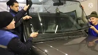 UAZ patriot 2017, лобовое отклеилось!