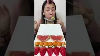 ASMR YEMEK VİDEOLARI KORELİLERİN GARİP MEYVE TABAĞI