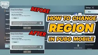 How To Change Region In Pubg Mobile | PUBGM |