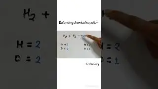 balance h2+o2=h2o l chemistry  l