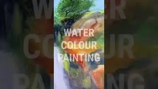 Manikyadhara Waterfall Watercolour Painting | YouTube Shorts