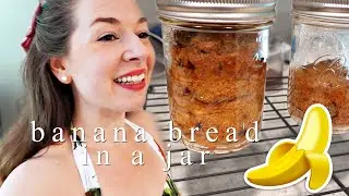 Day in my Quarantine Life 🍌 Baking Banana Bread in a Jar, Care Package Creations & Volunteering!