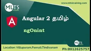 Angular ngOnint in Tamil | MLTS Training