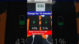 67W Vs 120W / Xiaomi 13 Vs Xiaomi 13 Pro Charging Speed Test! #shorts #youtubeshorts