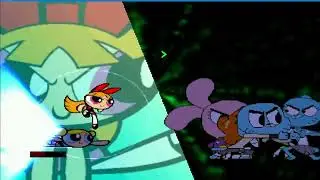 mugen powerpuff girls vs team gumball