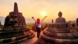 Tour of Borobudur Temple @ Yogyakarta,  Indonesian