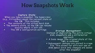 Snapshots in VirtualBox