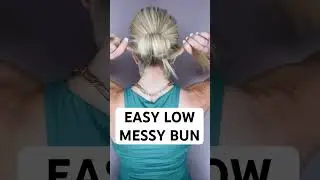 EASY LOW MESSY BUN | Audrey and Victoria #hairtutorial #hairstyle