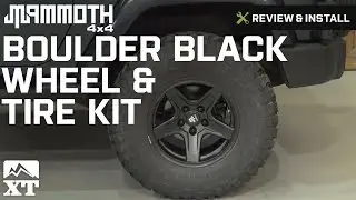 Jeep Wrangler Mammoth Boulder Black Wheel & Tire Kit (2007-2016 JK) Review & Install