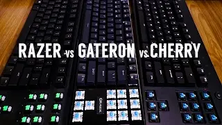 Mechanical Switch Comparison: Gateron Blue vs. Cherry MX Blue vs. Razer Green