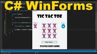 Creating Our Game Board using Winforms to C# Tic-Tac-Toe