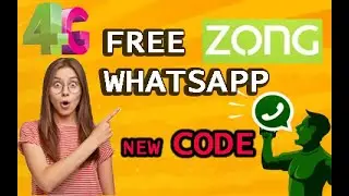 Free whatsapp on Zong | ZONG FREE WHATSAPP CODE 2021 | 