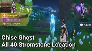 Chise Ghost | 40 Location Stromstone | Tsurumi Island Genshin Impact