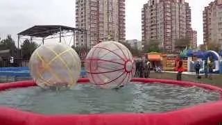 Два смельчака в шарах, парк, Долгопрудный