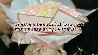 How to make ribbon flower bouquet tutorial