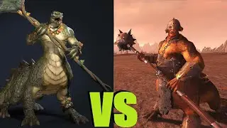 Зоаты vs Дракоогры: Total War Warhammer 2. тесты юнитов v1.12.1.