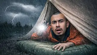 ŞİDDETLİ YAĞMURDA HAYATTA KALMA!! (ŞÖMİNE YAPIMI)