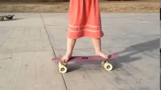 More of Stella learning to Skateboard