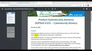 Delta HMI DOPSoft V4 EOL announcement