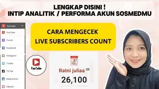 CARA MENGECEK LIVE SUBSCRIBERS COUNT & PERFORMA AKUN SOSMED LENGKAP 👌🏻