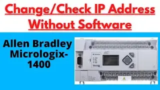 HOW TO CHANGE IP ADDRESS OF MICROLOGIX-1400 PLC THROUGH KEYPAD DISPLAY | ENGLISH