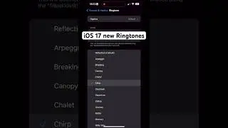iOS 17 new Ringtones #apple. iOS 17 will be available on Sept 18th