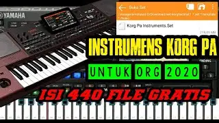INSTRUMENTS KORG PA UNTUK APLIKASI ORG 2020 ,SUARANYA MANTAP² BRO