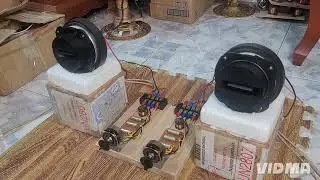 Test oil capacitor crossover, JBL 2405 speaker before shipping
