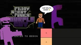 TIER LIST! Friday night funkin, VS. Ourple guy OST