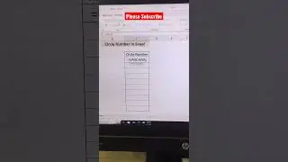 Ms Excel For Fresher In Circle Number 😎
