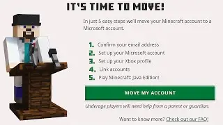 КАК МИГРИРОВАТЬ СВОЙ АККАУНТ С MOJANG НА MICROSOFT?